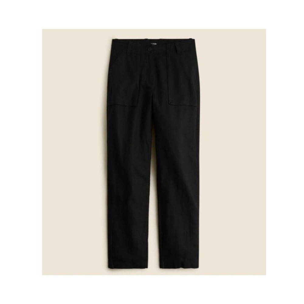 J. Crew Seaside cargo pant in linen-tencel lyocell blend Size 4